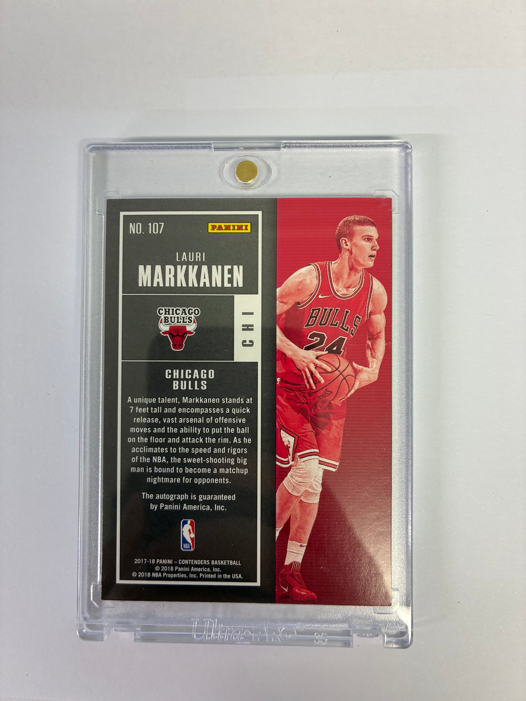 Lauri Markkanen Playoff Ticket Panini