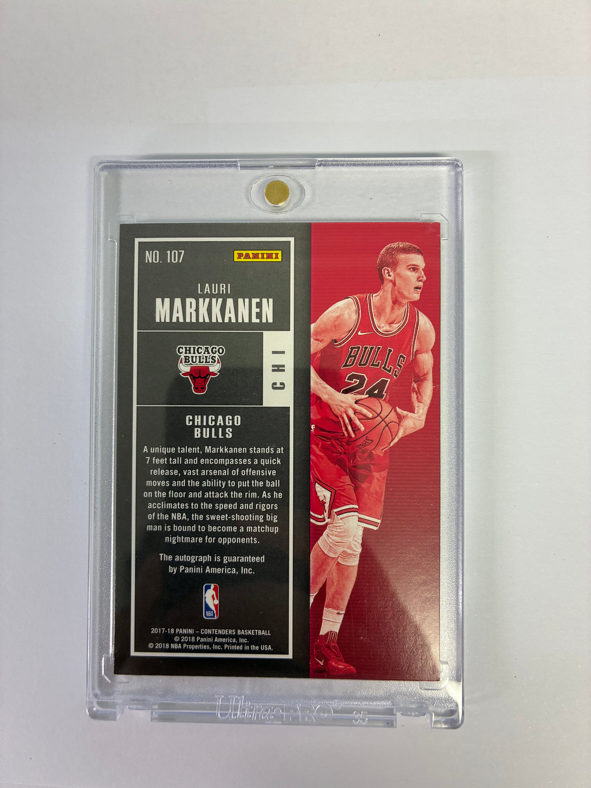 Lauri Markkanen Playoff Ticket Panini