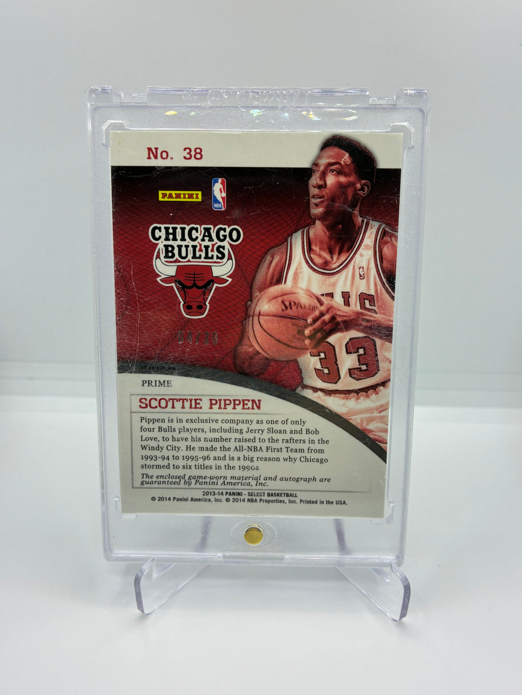 Scottie Pippen Signed Basketball Card & Jersey | #38