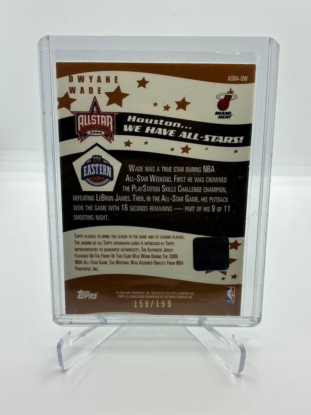 2006 Topps All Star Rally | Dwayne Wade No. 159/199